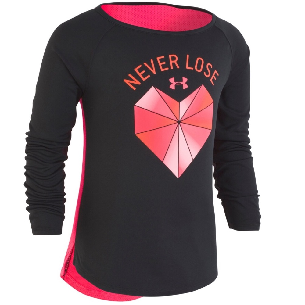 NWT!! Under Armour “Never Lose” Heart Graphic Tee